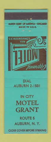 Matchbook Cover - Motel Grant Auburn NY