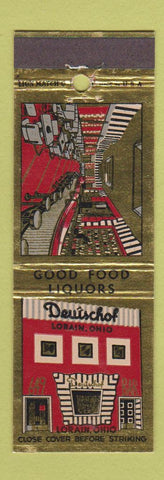 Matchbook Cover - Deuischof Lorain OH restaurant