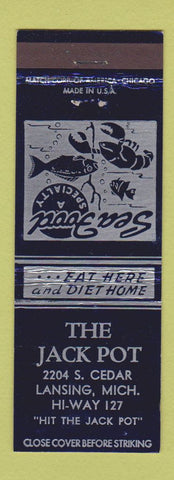 Matchbook Cover - The Jack Pot Lansing MI