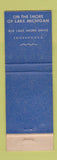 Matchbook Cover - Lake Shore Club Chicago IL WEAR