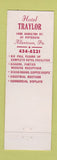 Matchbook Cover - Hotel Traylor Allentown PA Traylor Rib Room