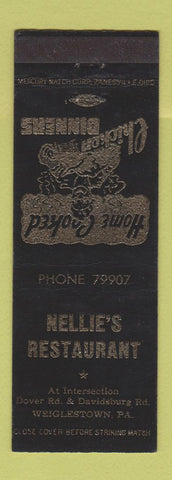 Matchbook Cover - Nellie's Restaurant Weiglestown PA