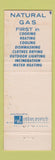 Matchbook Cover - Natural Gas Public Service power WRITING