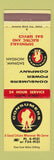 Matchbook Cover - Consumers Power Saginaw MI