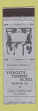 Matchbook Cover - Yiengst's Tourist Hotel Palmyra PA WEAR