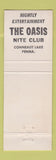 Matchbook Cover - Jimmie Kerns Oasis Nite Club Conneaut Lake PA