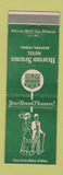 Matchbook Cover - Bedford Springs Hotel bedford PA