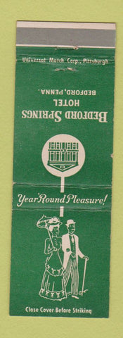 Matchbook Cover - Bedford Springs Hotel bedford PA