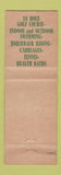 Matchbook Cover - Bedford Springs Hotel bedford PA