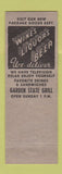 Matchbook Cover - Garden State Grill Merchantville PA