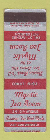 Matchbook Cover - Mystic Tea Room Pittsburgh PA WEAR