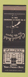 Matchbook Cover - Colonial Hotel York PA