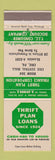 Matchbook Cover - Thrift Plan Loans Erie PA