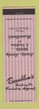 Matchbook Cover - Rosenblum's Women's Clothes Sunbury PA