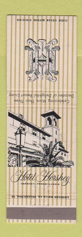 Matchbook Cover - Hotel Hershey PA