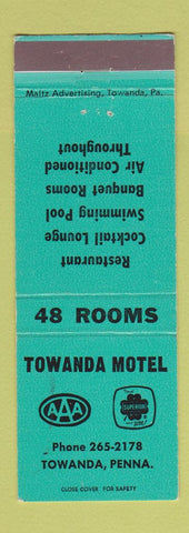 Matchbook Cover - Towanda Motel PA