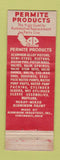 Matchbook Cover - Permite Products Stull Bros Wilkes Barre PA WEAR