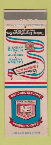 Matchbook Cover - National Wiring Systems Electric Pittsburgh PA
