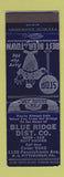 Matchbook Cover - Blue Ridge Beer Distributor Pittsburgh PA