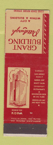 Matchbook Cover - Grant Building Pittsburgh PA WEAR