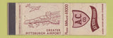 Matchbook Cover - AC Service Pittsburgh PA Airport