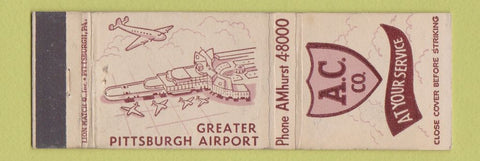Matchbook Cover - AC Service Pittsburgh PA Airport