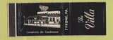 Matchbook Cover - The Villa Tyrone PA WEAR