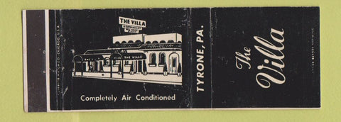 Matchbook Cover - The Villa Tyrone PA WEAR
