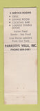 Matchbook Cover - The Villa Tyrone PA WEAR