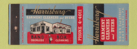 Matchbook Cover - Harrisburg Garment Cleaners Harrisburg PA WEAR