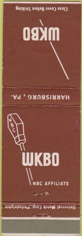 Matchbook Cover - WKBO Radio NBC Harrisburg PA