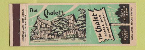 Matchbook Cover - The Chalet Donges Bay Thiensville Mequon? WI