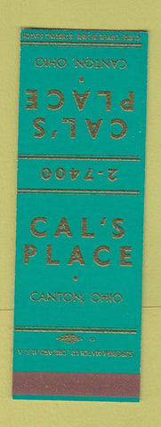 Matchbook Cover - Cal's Place Canton OH