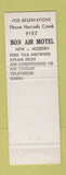 Matchbook Cover - Bon Air Motel Louisville KY