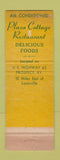 Matchbook Cover - Plaza Cottage Restaurant Prospect KY WORN
