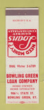 Matchbook Cover - Bowling Green Loan Bowling Green kY