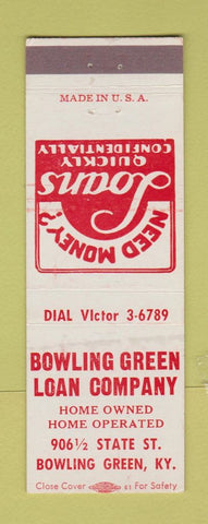 Matchbook Cover - Bowling Green Loan Bowling Green kY