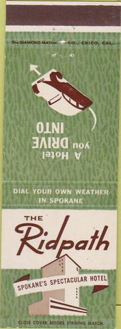 Matchbook Cover - The Ridpath Hotel Spokane WA