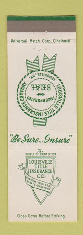 Matchbook Cover - Louisville Title Insurance KY