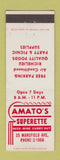 Matchbook Cover - Amato's Superette liquor