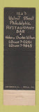 Matchbook Cover - Helen Sigel Wilson's Restaurant Philadelphia PA