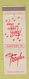 Matchbook Cover - Hotel Traylor Allentown PA coffee shop