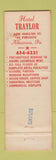 Matchbook Cover - Hotel Traylor Allentown PA coffee shop