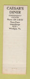 Matchbook Cover - Melody Motel Windgap PA WEAR