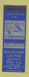 Matchbook Cover - Polonaise Lounge Chicago IL
