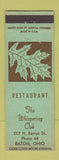 Matchbook Cover - Whispering Oak Eaton OH restaurant