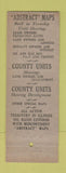 Matchbook Cover - Midcontinent Map Tulsa OK Mattoon IL Wichita KS oil field