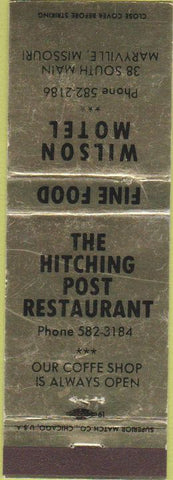 Matchbook Cover - Wilson Motel Maryville MO