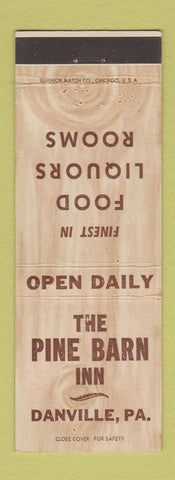 Matchbook Cover - Pine Barn Inn Danville PA