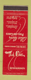 Matchbook Cover - Ted Owen Restaurants Los Angeles CA